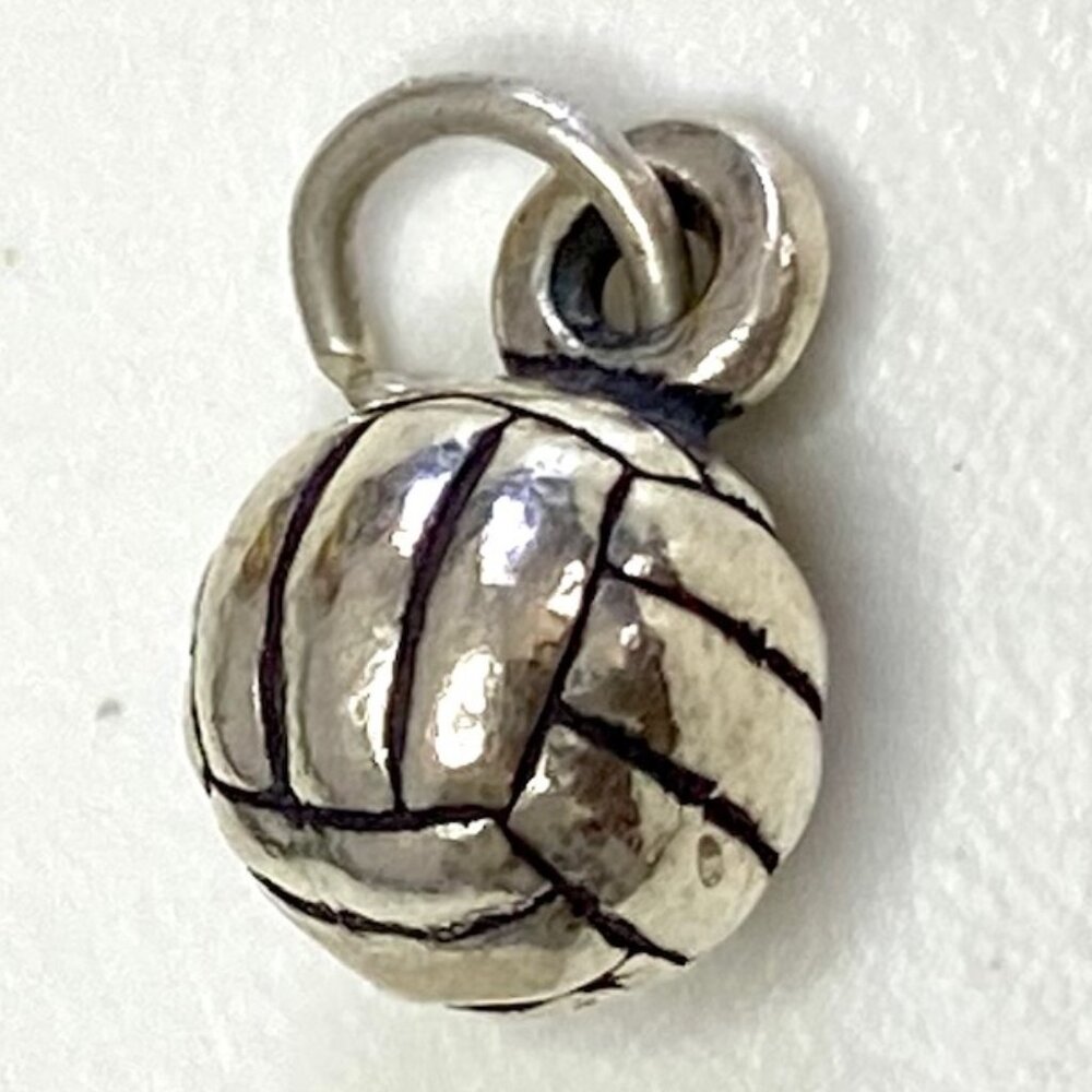 STERLING SILVER "VOLLEYBALL" CHARM or PENDENT